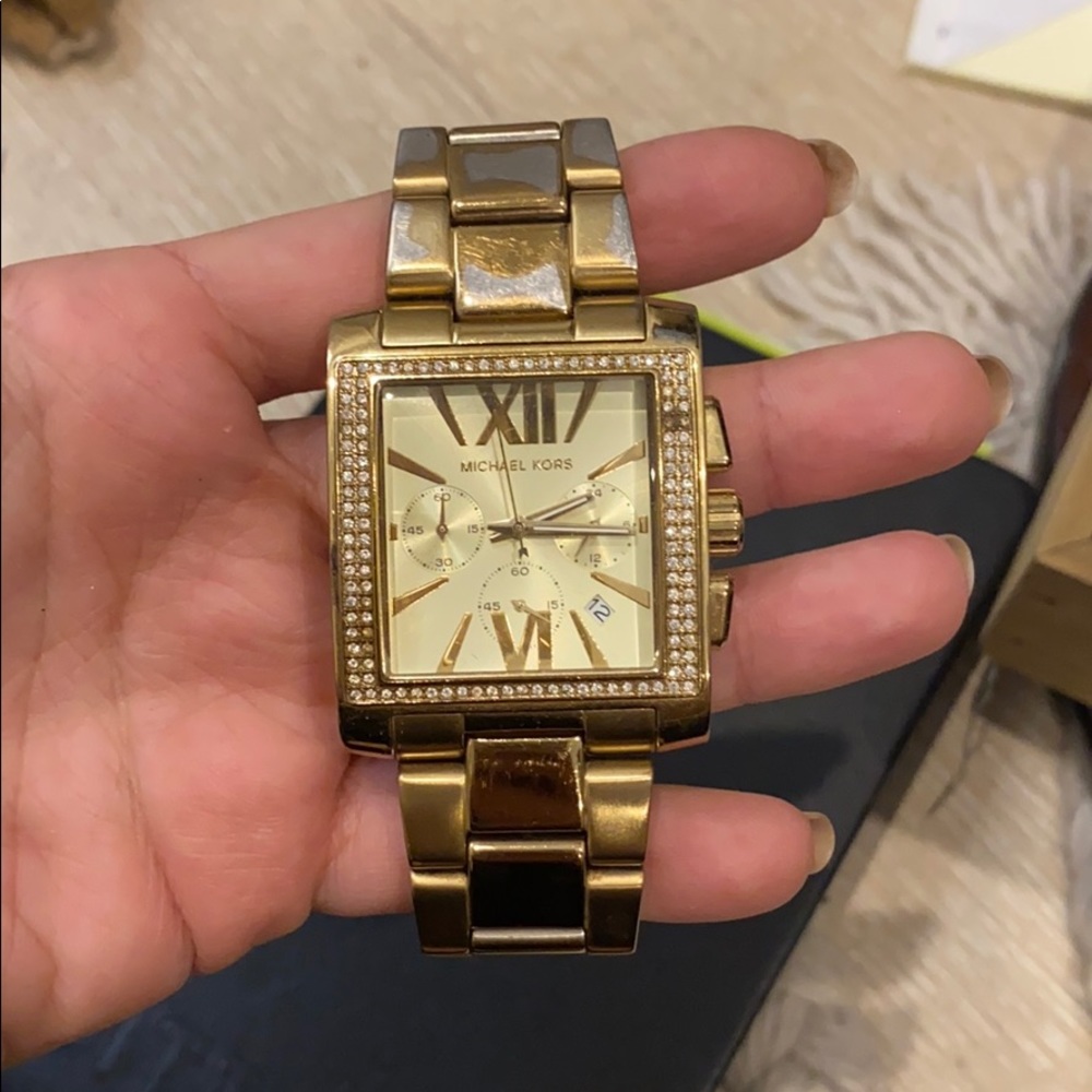 Michael Kors Gold Square Watch
